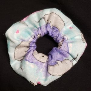 Narwhal Mermaid Unicorn Scrunchie
